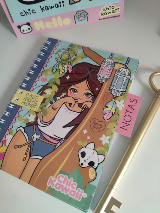 Chic kawaii cute doll planner notebook